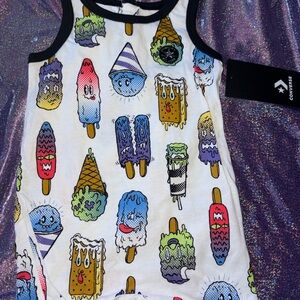 Infant Converse Ice Cream Tank Top Romper